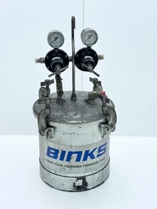 BINKS 83C-220 ACCIAIO ZINCATO PENTOLA A PRESSIONE/SERBATOIO VERNICE 2,8 GALLONI S/N SF2 - Foto 1 di 9