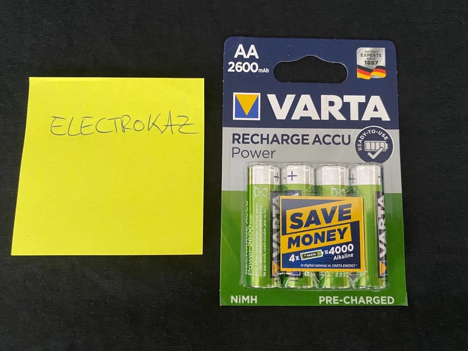 VARTA LR6 (AA) NiMH 1,2V 2,6Ah Pile Rechargeable - 4 Pièces (5 716 101 404) - Photo 1/1