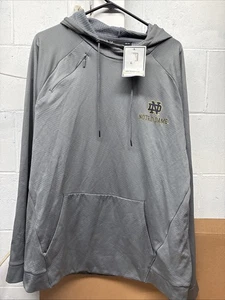 Notre Dame Fighting Irish Under Armour ColdGear Sweatshirt Men's Gray New - Picture 1 of 4