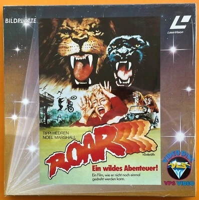 Bildplatte Große Laserdisc "Roar Ein wildes Abenteuer" - noch in Folie verpackt - Bild 1 von 4