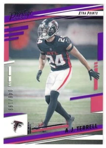 A.J. Terrell 2022 Panini Prestige Xtra Points Purple #16 #48/199 Falcons - Picture 1 of 2