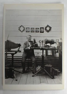 THOMAS A. EDISON POSTCARD PHOTO BY W.K.L. DICKSON, 20TH CENTURY - Picture 1 of 2