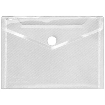 VELOFLEX Dokumententasche 4560100 A6 mit Klettverschluss transparent