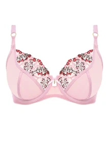 Freya Show-off Macaron Reggiseno a Tuffo Trasparente Sotto Ferretto in Coppe Rosa 34 - 38 D - F - Foto 1 di 5