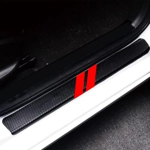 4 pcs Car Door Sill Protector for Dodge,Self-Adhesive Carbon Fiber Tape... - Picture 1 of 3