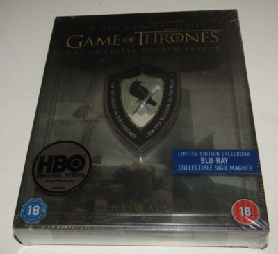Game of Thrones: Season 4 [Limited Edition Steelbook] [Blu-ray] [2014]NEW SEALED - Image 1 of 4