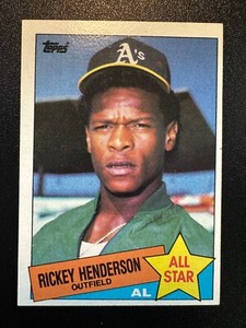 1985 Topps ALL STAR Baseball Rickey Henderson #706   -o3