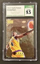 1996-97 Skybox Premium #55 Kobe Bryant  RC Rookie Lakers CSG 10 (9.5) Gem Mint
