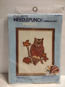 Paragon Needlepunch Embroidery Kit Great Horned Owl 5112 - Picture 1 of 3