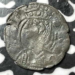 (1291-1327) Spain Kingdom Of Aragon Jamie II 1 Dinero Lot#JM7248 Silver! CRV-364 - Picture 1 of 2