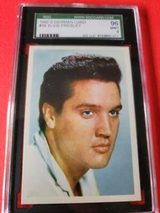 ELVIS PRESLEY 1960 German card GRADED SGC MINT 9 TRADING CARD #38 KING ROCK ROLL - Picture 1 of 2