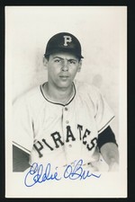 1966 James T. Elder Postcard -#350 EDDIE O'BRIEN (Pirates) *Autographed* d.2014