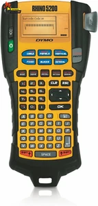 Industrial Label Maker | Rhino 5200 Label Maker, Time-Saving Hot Keys, Prints Fa - Picture 1 of 12