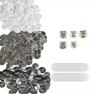 VEVOR 1.25" 32mm Button Badge Parts Supplies 500 Sets Maker Machine NOT Included - Picture 1 of 12