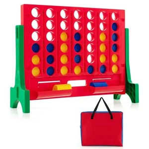 Wall Mounted or Tabletop Giant 4 in a Row Jumbo 4-to-Score Connect Game Set - Picture 1 of 10