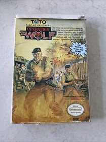 Operation Wolf (Nintendo Entertainment System, NES 1989) Game and Box only
