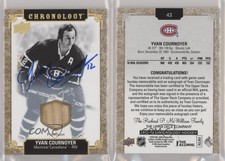 2018-19 Upper Deck Chronology Gold Premium Relic /10 Yvan Cournoyer #43 Auto HOF