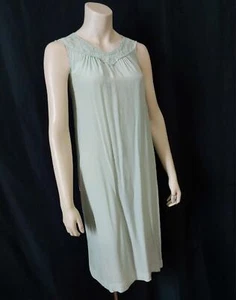 FLAPPER PASTEL SILK Vintage 1920s MINI Chemise NEGLIGEE NIGHTGOWN NIGHTIE M - Picture 1 of 8