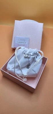 Collar romántico solitario de circonitas de plata 925. Regalo para ella. Foto 1 de 4