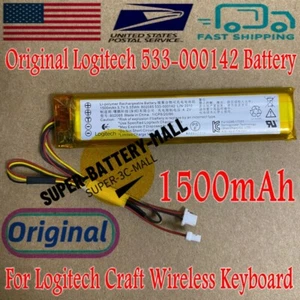 Batería Original Logitech 533-00142 1500mAh Para Teclado Inalámbrico Logitech Craft - Imagen 1 de 3