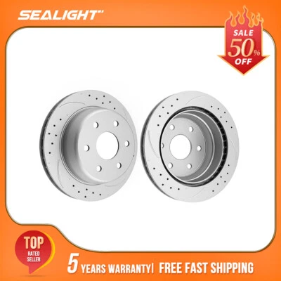 REAR Brake Rotors for 2002-2003 Cadillac Escalade 2000-2003 GMC Yukon XL 1500 - Image 1 of 4