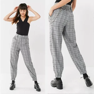 I AM GIA Womens Size S or 8 / US 4 Relaxed Check Chain Cobain Pants - Picture 1 of 17