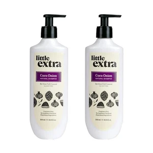 Little Extra Coco Cipolla Shampoo Naturale per Controllo Caduta Capelli Confezione da 2 300 ml - Foto 1 di 6