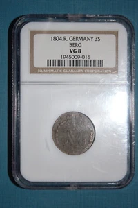 1804 R German States Berg 3 Stuber VG8 NGC - Picture 1 of 2