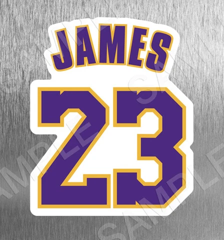 Magnet Die Cut Lebron James 23 NBA Basketball Refrigerator Fridge Number Cover