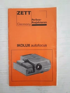 Libretto d'istruzione Zett Perkeo Projektoren Ikolux Autofocus - Imagen 1 de 3