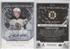 2021-22 Black Diamond Sparkling Scripts Spectrum /25 Jack Ahcan Rookie Auto RC