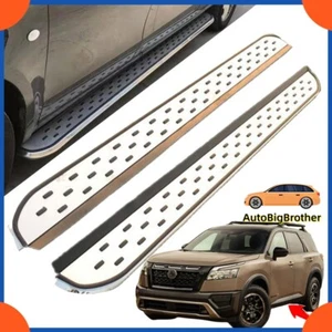 2PCS Running Boards Side Steps Nerf Bar Fits for Nissan Pathfinder 2022 2023 24 - Picture 1 of 6
