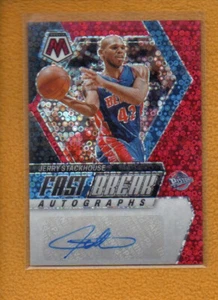 Jerry Stackhouse 2023-24 Panini Mosaic Autographs Fast Break Red Prizm Auto /49 - Picture 1 of 2