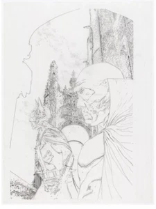 Tim Bradstreet JLA BLACK BAPTISM 2 COVER BATMAN & MARTIAN MANHUNTER 2001 - Picture 1 of 2