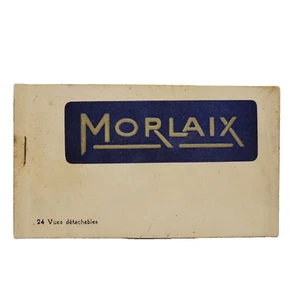 Antik Morlaix Frankreich Französische Orte Menschen 24 Postkarten Heft 20er Jahre unbenutzt - Bild 1 von 13