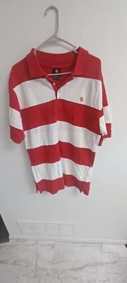 Pulôver masculino Southpole listrado vermelho e branco manga comprida GG - Imagem 1 de 4