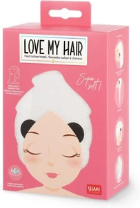 LEGAMI Handtuch für Haare Turban Panda Love my Hair Microfaser - Bild 1 von 5