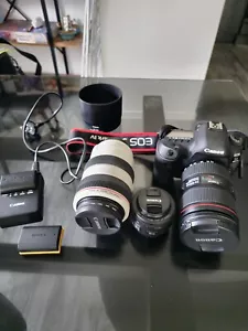Canon 5d Mark iv DSLR and 3 lenses - Picture 1 of 7