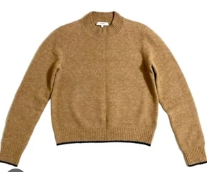 Vince Pullover Rundhals Langarm Zipfel Alpaka Merinowolle Gr. XM  - Bild 1 von 11