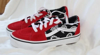 Vans Off the Wall Cuero Niños Zapatos Juveniles Talla 1 Foto 1 de 4