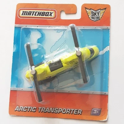 NEW Matchbox Sky Busters ARCTIC TRANSPORTER Yellow 4" Plane Aircraft 2010 - Image 1 of 4