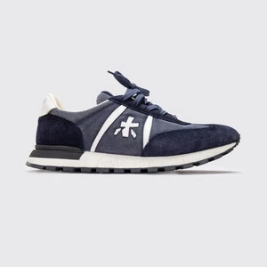 Zapatillas bajas Premiata John talla 12 (EU45) azul marino gamuza zapatos informales - Imagen 1 de 5