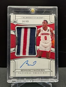 2022-23 Panini National Treasures Materials Signatures Bennedict Mathurin /49 - Picture 1 of 2