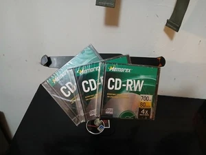 3 ct Memorex CD-RW 700 MB 80 Minute 4X Multi Speed - Picture 1 of 2