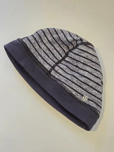 Lululemon Athletica One Size Laufmütze Totenkopf Kappe Nylon Polyester Elasthan grau - Bild 1 von 5