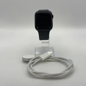 Apple Watch (Series 9) 45mm Midnight Aluminum w/ Midnight Sport (LTE) - 7/10 - Picture 1 of 5