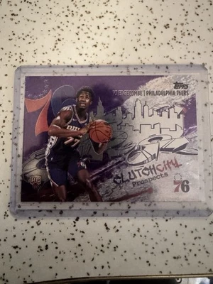 Topps Basketball 2025 Vj Edgecombe Clutch City Prospect #197-250 - Image 1 of 4