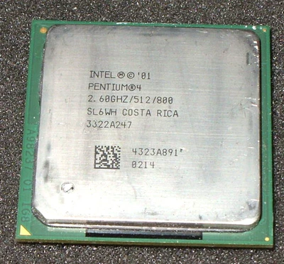 PROCESADOR INTEL PENTIUM 4 2,6 GHz, bus 800 MHz, SL6WH, SOCKET 478, VENDEDOR DE EE. UU. Foto 1 de 2