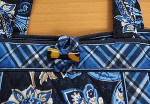 Bolso de Mano VERA BRADLEY - WINDSOR NAVY - Cierre de Palanca 19x12 - Excelente Estado - Imagen 1 de 11