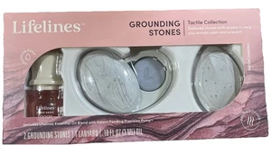 Lifelines 2 Pack Grounding Stones Tactile Collection & Essential Oil Blend - Picture 1 of 4